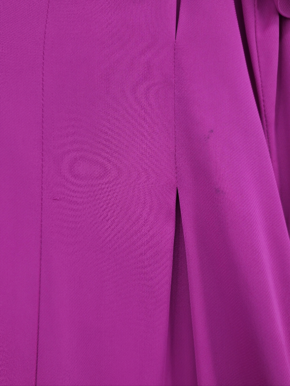 Boden Fuchsia Pleated Midi Dress Fit & Flare Short Sleeve Tailored Size 14 - Picture 6 of 16